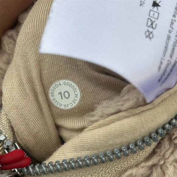 Lululemon Oh So Sherpa Full Zip Trench Size 10 - Picture 7 of 8